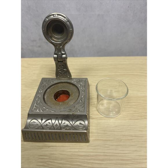 Antique Inkwell Made In England - Picture 5 of 10